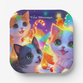 Wunderschönes Weihnachtsglühen Pappteller