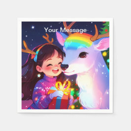 Wunderschönes Weihnachtsglühen Serviette