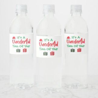 Wundervolles Jahr Weihnachten 1. Geburtstag Wasserflaschenetikett