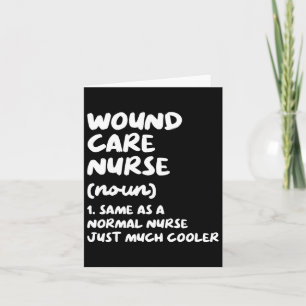 Wundpflege - Definition Funny Nurse Karte