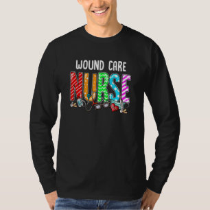 Wundpflege Krankenpflege Karierte rote Liebe Herz T-Shirt