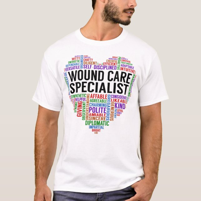 Wundpflege-Spezialist für Herz T-Shirt (Vorderseite)