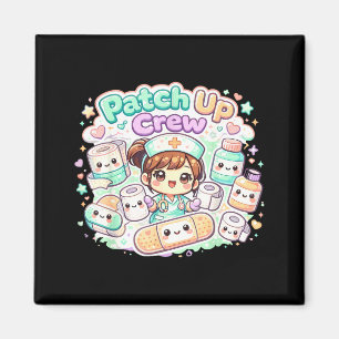 Wundpflegekrankenschwester flickt Crew süß kawaii Magnet