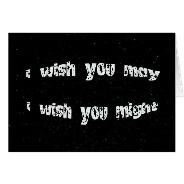 Wunsch auf einem Stern (Vorderseite (Horizontal))