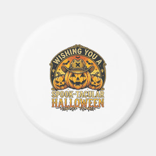 Wünsch dir ein spook-tastisches Halloween-Kürbis-C Magnet