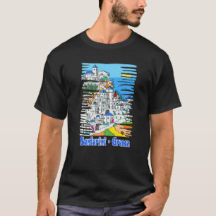 Wunsch Griechenlands nach einer Reise nach Santori T-Shirt