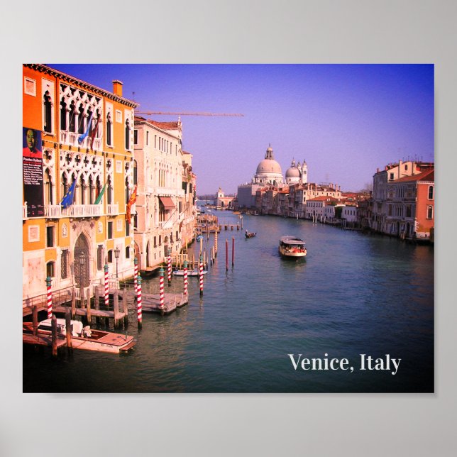Wunsch ich war in Venedig, Italien Holiday Postcar Poster (Vorne)