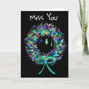 WUNSCH IN PERSON-ACROSS MILES BEI CHRISTMAS FEIERTAGSKARTE