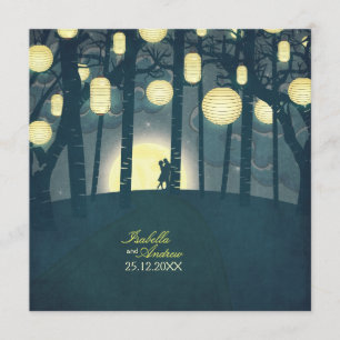 Wunsch-Laternen-Traumwald Einladung