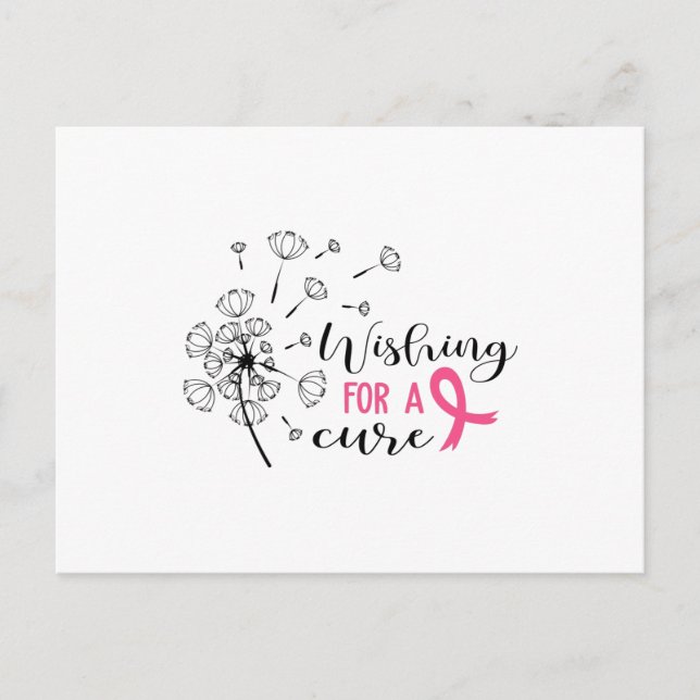 Wunsch nach einer Heilung von Krebs Postkarte (Vorderseite)