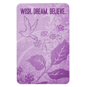 Wunsch. Traum. Glauben Sie Magnet