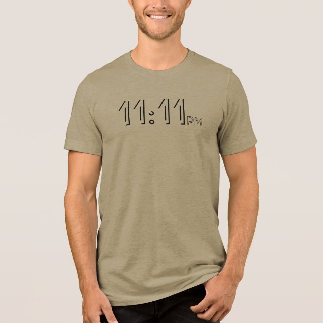 Wunsch um 23:11 Uhr Tri-Blend Shirt (Vorderseite)