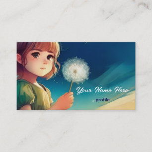 Wunsch unter den Sternen – Träumerisch Anime-inspi Visitenkarte
