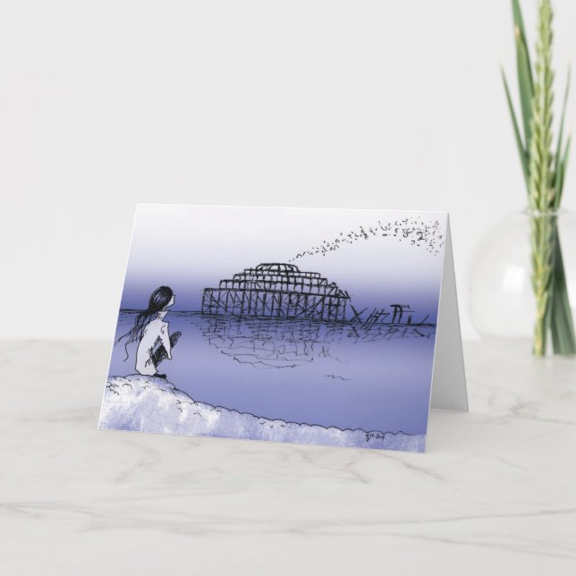 Wunsch waren Sie hier Karte (Vorderseite)