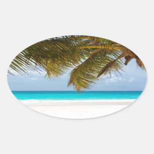 Wunsch waren Sie hier! Ovaler Aufkleber