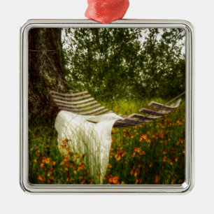 Wunsch waren Sie hier quadratische Verzierung Silbernes Ornament