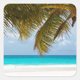 Wunsch waren Sie hier! Quadratischer Aufkleber