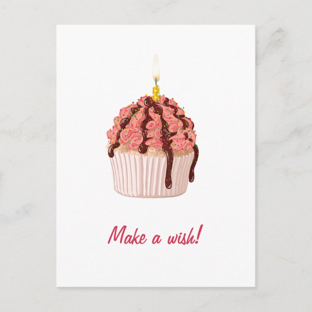 Wunsch zum Geburtstag Karte (Vorderseite)