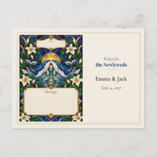 Wunschbuch für die Wal-Hochzeit Postkarte