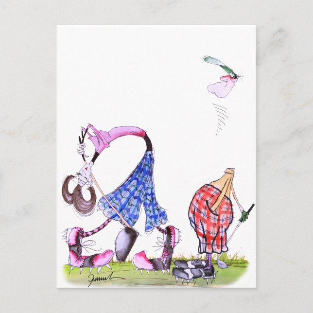 Wunschdenken - Golf, tony fernandes Postkarte (Vorderseite)