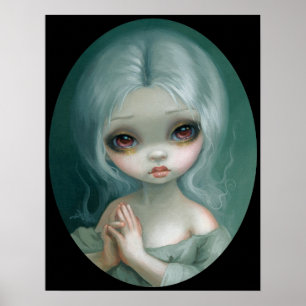 Wunschdenken Großaugenkunst drucken Jasmine Becket Poster