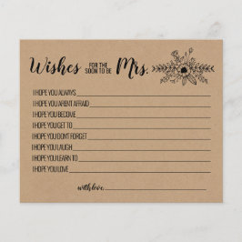 Wünsche, dass der Bald Frau Advice Rustic Karte wi