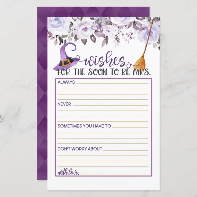 Wünsche, dass die Soon Mrs. wird - Diese Hexe hat  (Vorne/Hinten)