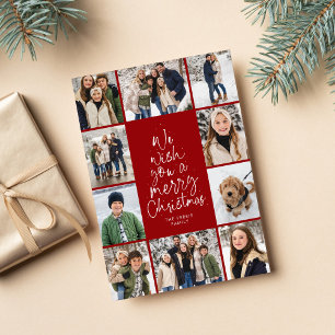 Wünsche dir ein frohes Weihnachtsfest 10er Fotocol Feiertagskarte