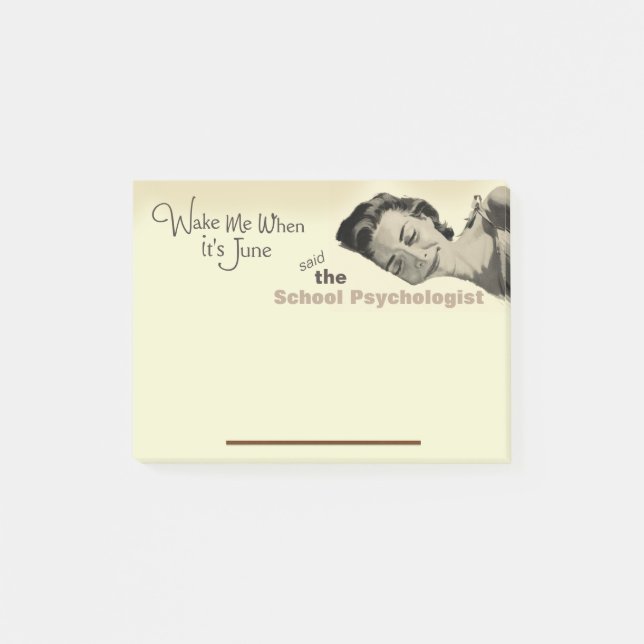 Wünsche eines Schulpsychologen Post-it Notes Klebezettel (Vorderseite)