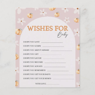Wünsche für Baby Fall Baby Shooter-Spielkarte