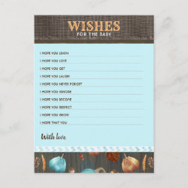 Wünsche für Baby Fall Pumpkin Boys Baby Dusche Postkarte