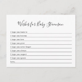 Wünsche für Baby, JEDER FARBHINTERGRUND! Postkarte