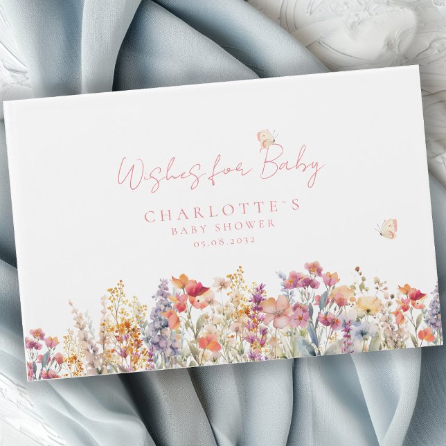 Wünsche für Baby! Wildblume Gästebuch (Von Creator hochgeladen)