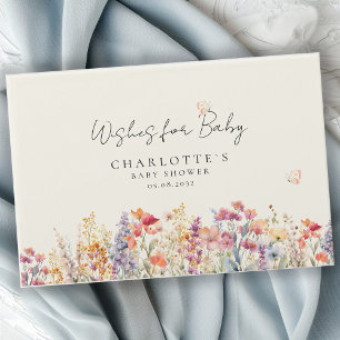 Wünsche für Baby! Wildblume Gästebuch