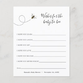 Wünsche für das Baby zum Bienen