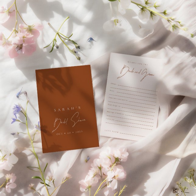 Wünsche für das Brautparty Bride & Groom (Wishes For The Bride & Groom Bridal Shower Game)