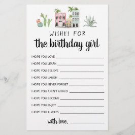 Wünsche für das Geburtstagskind