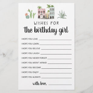 Wünsche für das Geburtstagskind