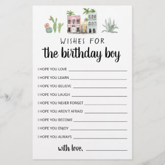 Wünsche für den Geburtstagskind