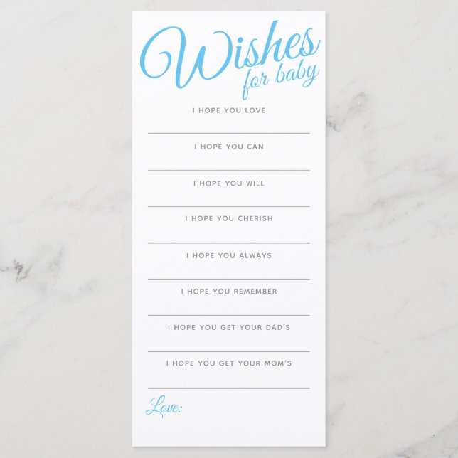 Wünsche für den kleinen Jungen, blau, Streifen, Ba (Vorderseite)