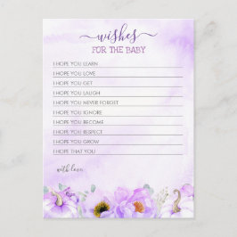 Wünsche für die Baby Fall Pumpkin Girls Baby Dusch Postkarte