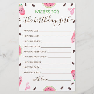 Wünsche für Geburtstagskarte