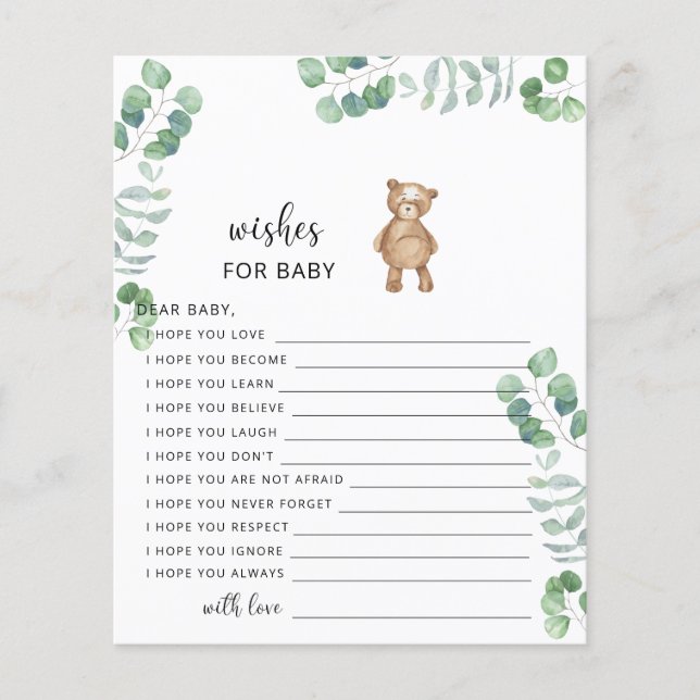 Wünsche für Kleinkinder (Vorderseite)