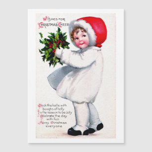Wünsche für Weihnachts-Cheer-Urlaubskarte Magnetkarte