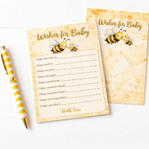 Wünsche fürs Baby - Baby Shower Aktivitäts-Spiel Briefpapier