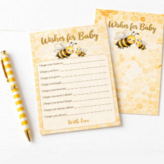 Wünsche fürs Baby - Baby Shower Aktivitäts-Spiel Briefpapier