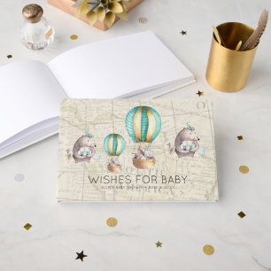 Wünsche fürs Baby   Heißluftballon-Baby-Party Gästebuch