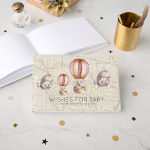 Wünsche fürs Baby Heißluftballon-Baby-Party Gästebuch