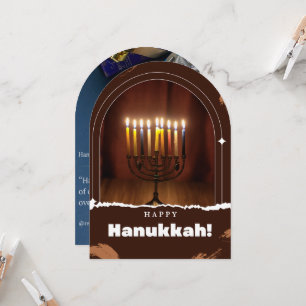 Wünsche Happy Hanukkah Einladung
