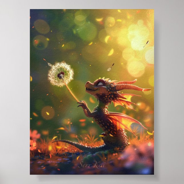 Wünsche im Winddruck & Download Poster (Vorne)